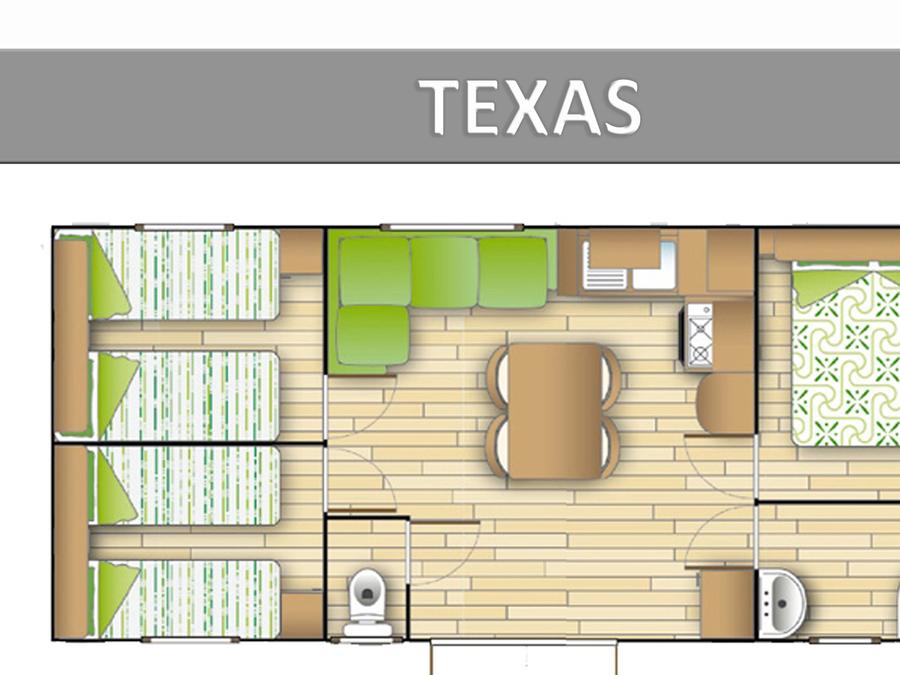 Mobilhome 8 personnes - TEXAS. ECO 9
