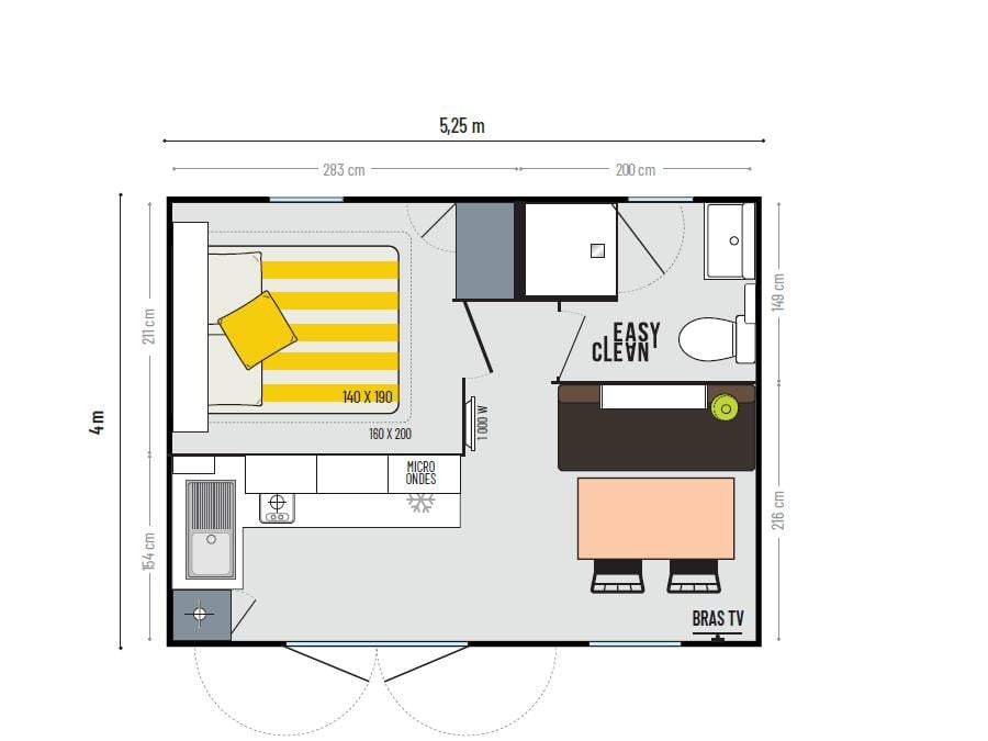 Mobilhome 2 personnes - SUNÊLIA PRESTIGE ORANGER - Nouveauté 2026 7