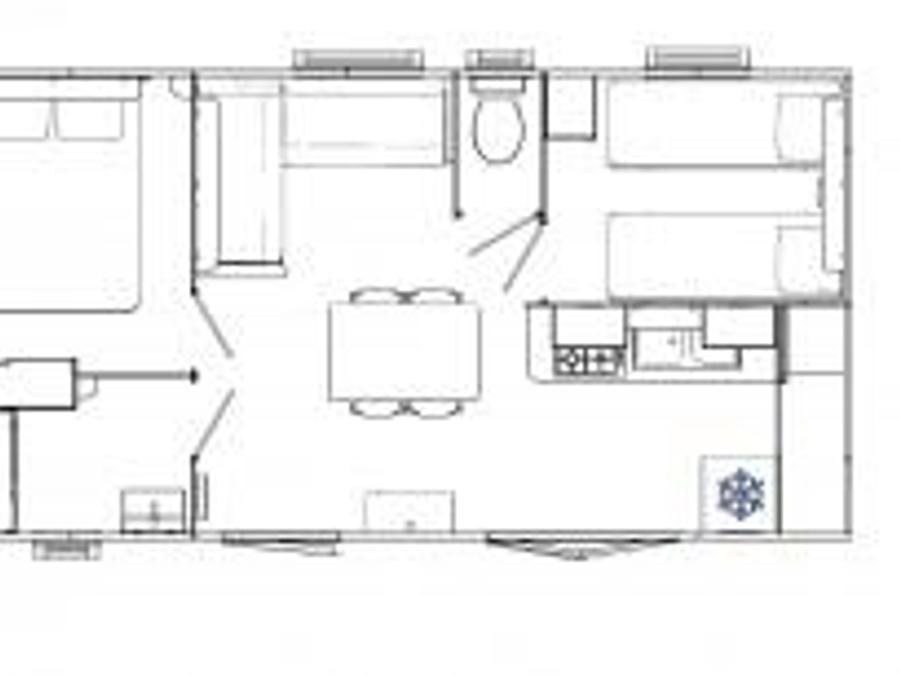 Mobilhome 4 personnes - MH2 + climatisation 30 m² 8