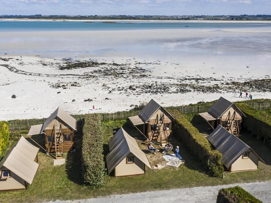 Tente en toile et en bois 4 personnes - Bivouac Insolite 2 chambres 1