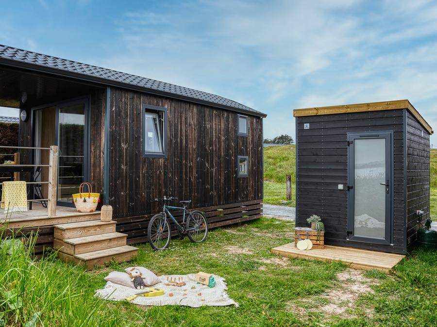 Bungalow 4 personnes - Cabane 2 chambres Vue Mer (avec sanitaires privatifs sur l'emplacement) 7