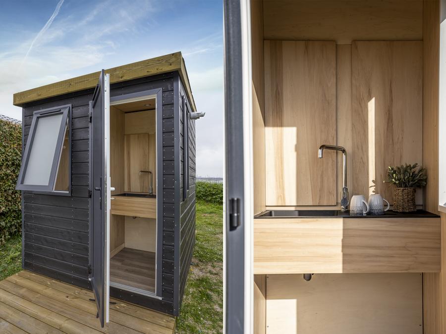 Bungalow 4 personnes - Cabane 2 chambres Vue Mer (avec sanitaires privatifs sur l'emplacement) 11
