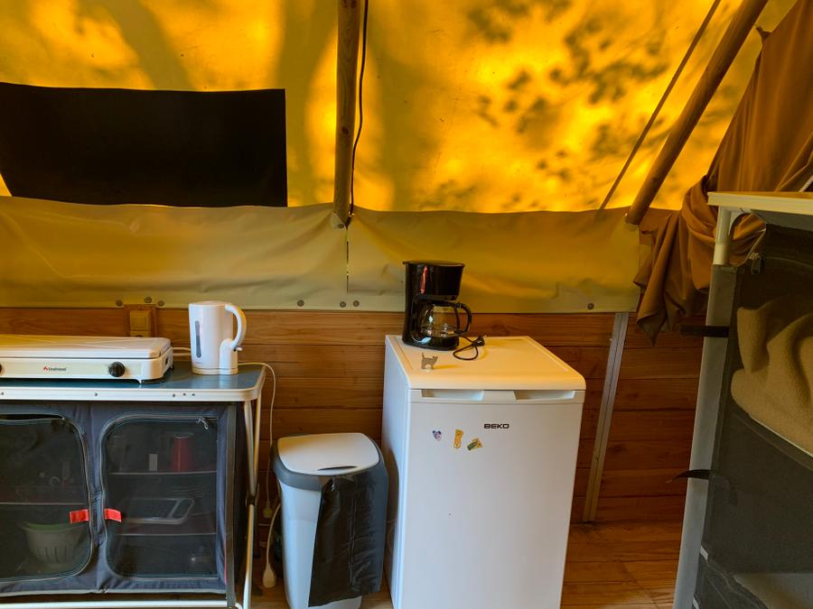 Tente en toile et en bois 5 personnes - L'Amazone (sans sanitaires) 5