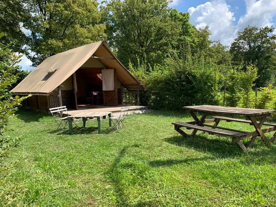 Tente en toile et en bois 4 personnes - Trappeur 0