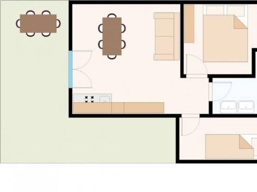 Appartement 5 personnes - Bungalow 12