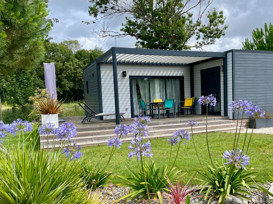 Mobilhome 4 personnes - ECOLODGE AU CALME (DF19) - 2 CH - 2 SDB - WIFI - CLIM - PISCINE A L ANNEE 4 pers 0