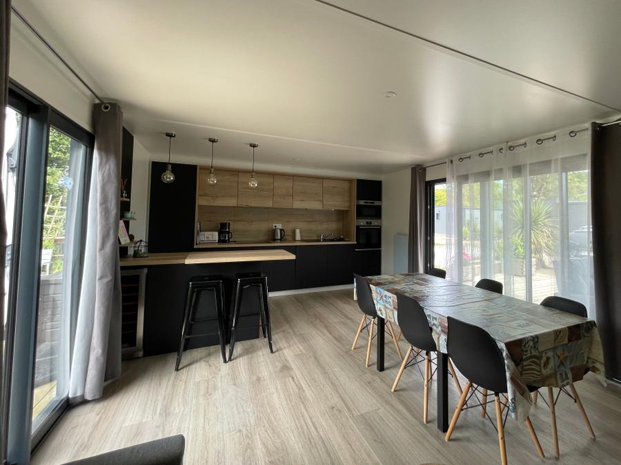Mobilhome 6 personnes - COSY ECOLODGE (DF17) 3CH - CLIM - PISCINE/JACUZZI - WIFI - 2 TERRASSES 6 pers 3