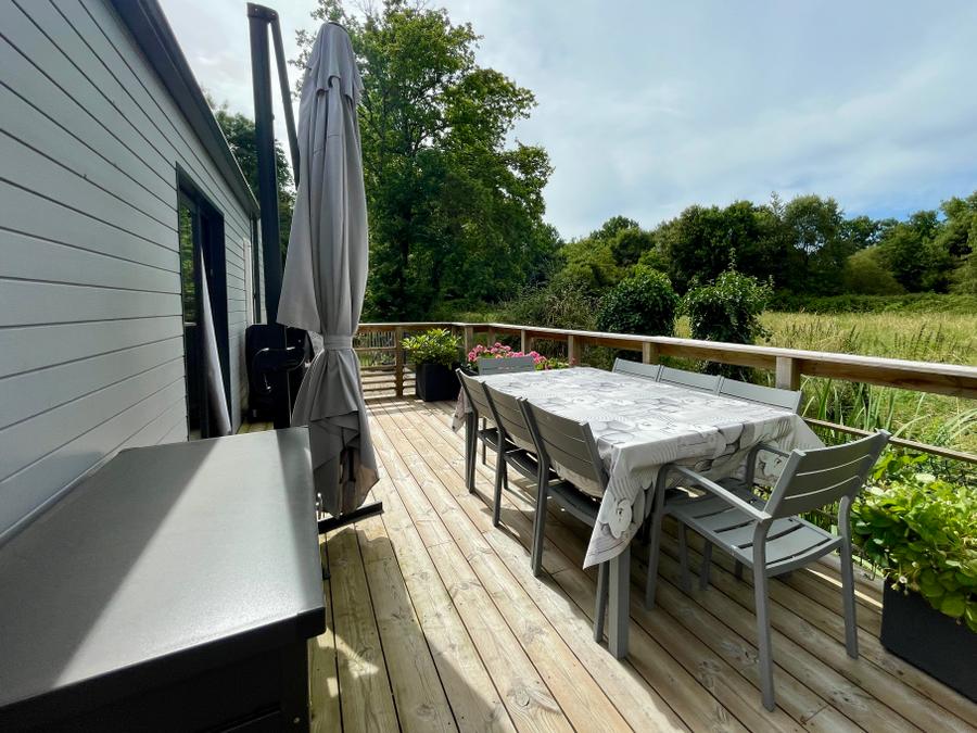 Mobilhome 6 personnes - COSY ECOLODGE (DF17) 3CH - CLIM - PISCINE/JACUZZI - WIFI - 2 TERRASSES 6 pers 2