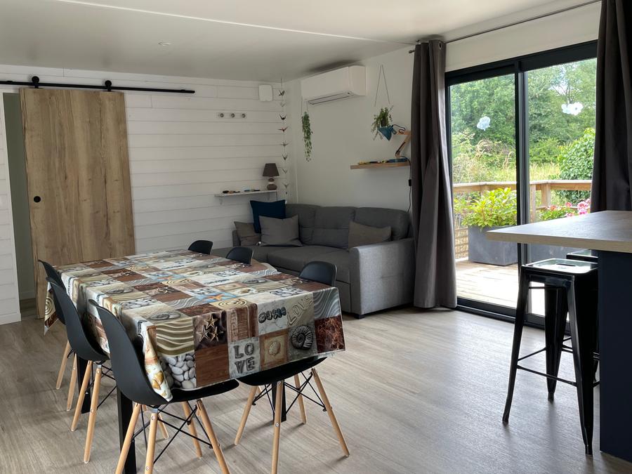 Mobilhome 6 personnes - COSY ECOLODGE (DF17) 3CH - CLIM - PISCINE/JACUZZI - WIFI - 2 TERRASSES 6 pers 7