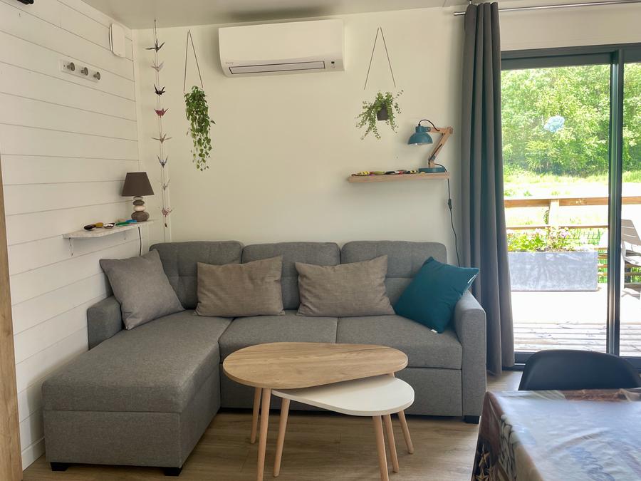 Mobilhome 6 personnes - COSY ECOLODGE (DF17) 3CH - CLIM - PISCINE/JACUZZI - WIFI - 2 TERRASSES 6 pers 8