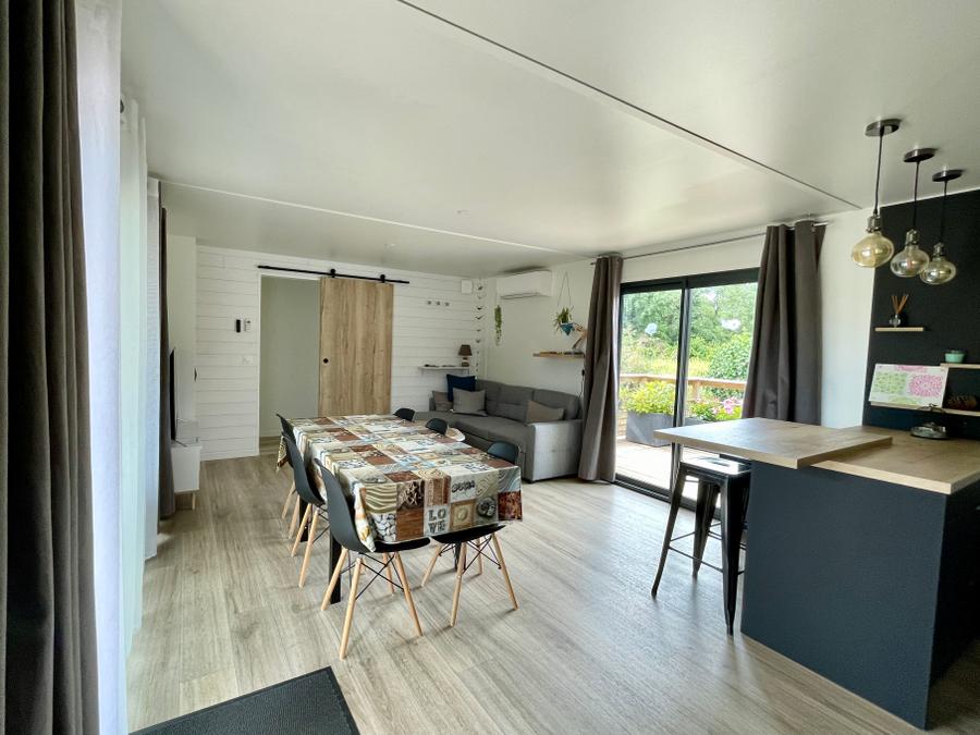Mobilhome 6 personnes - COSY ECOLODGE (DF17) 3CH - CLIM - PISCINE/JACUZZI - WIFI - 2 TERRASSES 6 pers 6