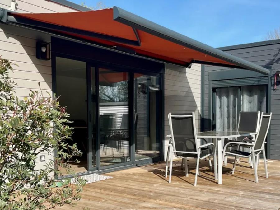 Mobilhome 4 personnes - CONFORTABLE ECOLODGE (DF23) 2CH - CLIM - WIFI - PISCINE/JACUZZI 4 pers 0