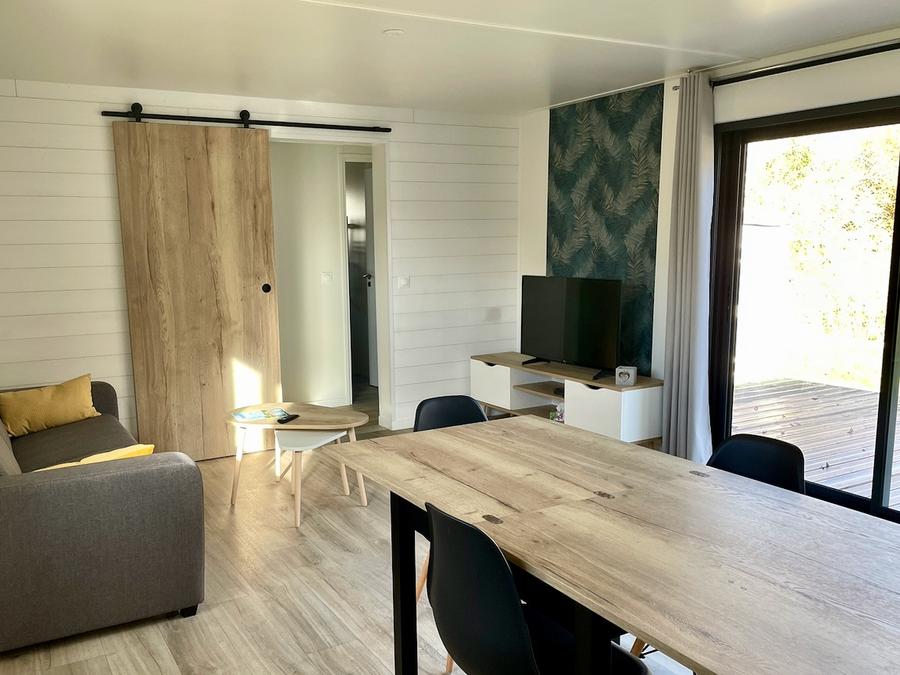 Mobilhome 4 personnes - CONFORTABLE ECOLODGE (DF23) 2CH - CLIM - WIFI - PISCINE/JACUZZI 4 pers 8