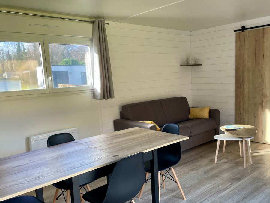 Mobilhome 4 personnes - CONFORTABLE ECOLODGE (DF23) 2CH - CLIM - WIFI - PISCINE/JACUZZI 4 pers 4