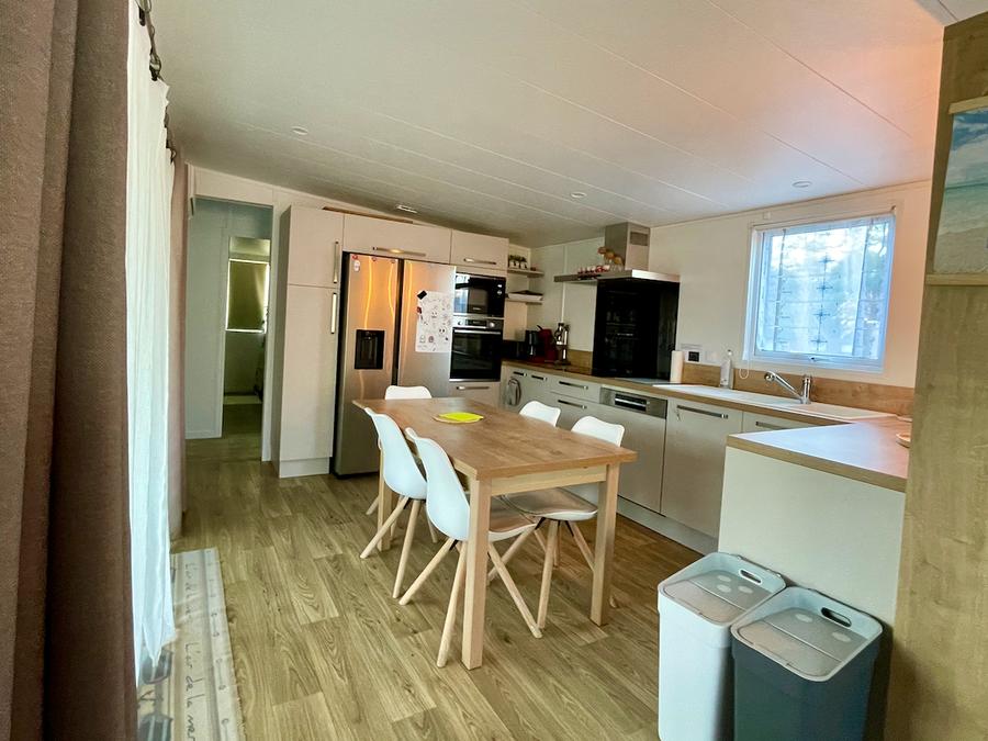 Mobilhome 8 personnes - ECOLODGE FAMILIAL (DF31) 3CH - 2SDB - CLIM - WIFI - PISCINE/JACUZZI - 2 TERRASSES 8 pers 5