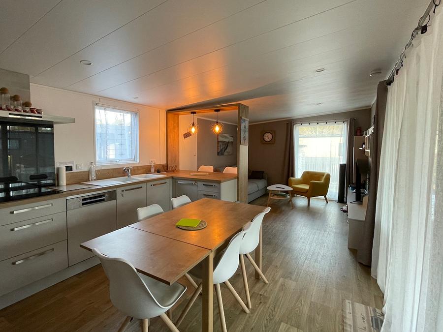 Mobilhome 8 personnes - ECOLODGE FAMILIAL (DF31) 3CH - 2SDB - CLIM - WIFI - PISCINE/JACUZZI - 2 TERRASSES 8 pers 10