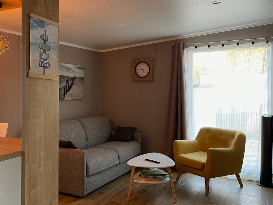 Mobilhome 8 personnes - ECOLODGE FAMILIAL (DF31) 3CH - 2SDB - CLIM - WIFI - PISCINE/JACUZZI - 2 TERRASSES 8 pers 9