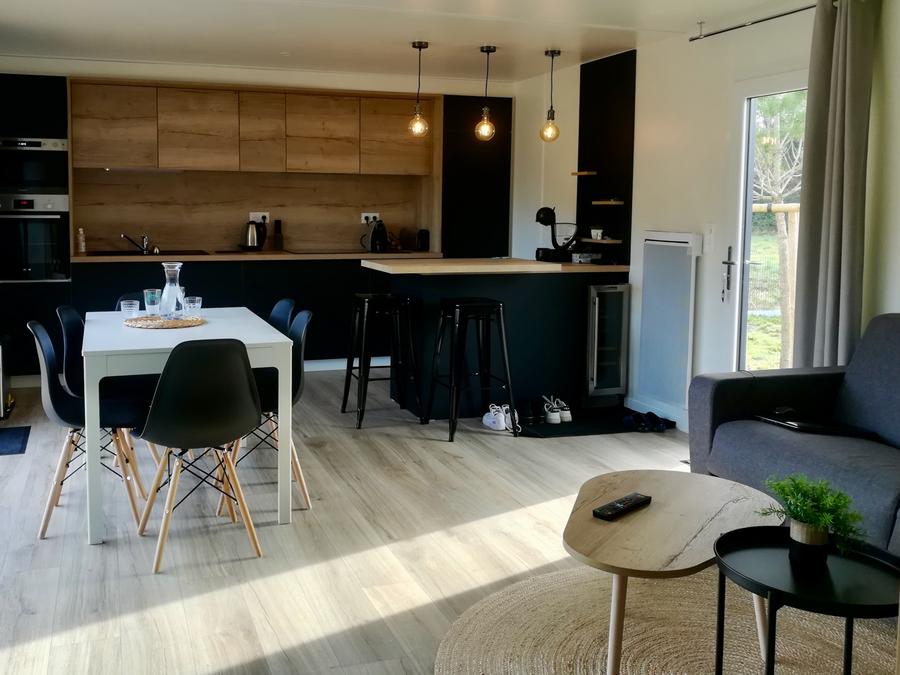 Mobilhome 6 personnes - ECOLODGE AU CALME (DF20) 3 CH - 2 SDB - 2 TERRASSES - CLIM - WIFI 6 pers 5