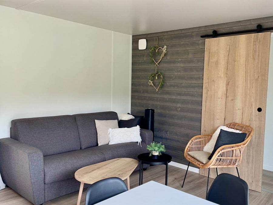 Mobilhome 6 personnes - ECOLODGE AU CALME (DF20) 3 CH - 2 SDB - 2 TERRASSES - CLIM - WIFI 6 pers 7