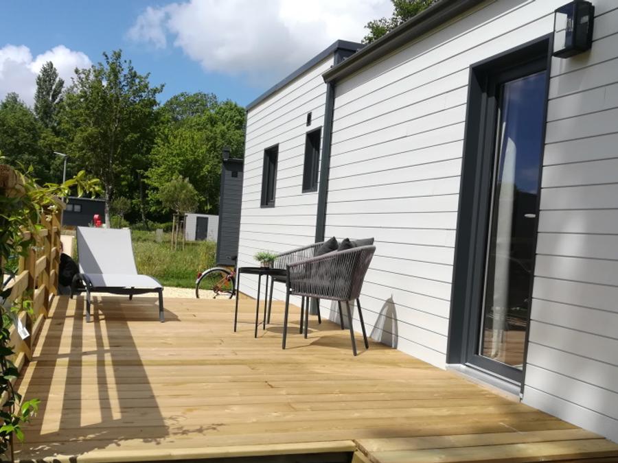 Mobilhome 6 personnes - ECOLODGE AU CALME (DF20) 3 CH - 2 SDB - 2 TERRASSES - CLIM - WIFI 6 pers 1