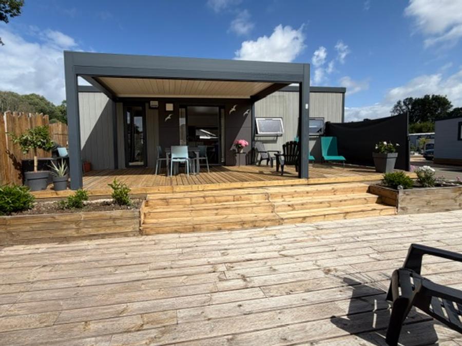 Mobilhome 4 personnes - Ecolodge de luxe Domaine de la forêt (Immobilhome) 2 chambres: climatisation/LL/LV/ accès piscine chauffée et couverte inclus 9