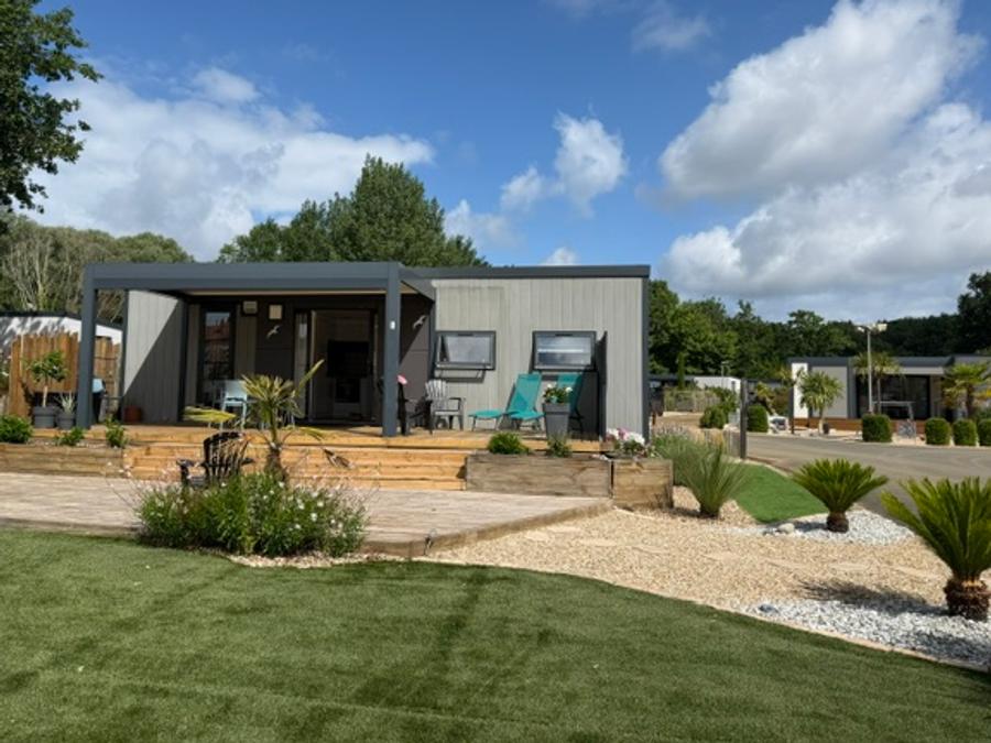 Mobilhome 4 personnes - Ecolodge de luxe Domaine de la forêt (Immobilhome) 2 chambres: climatisation/LL/LV/ accès piscine chauffée et couverte inclus 8