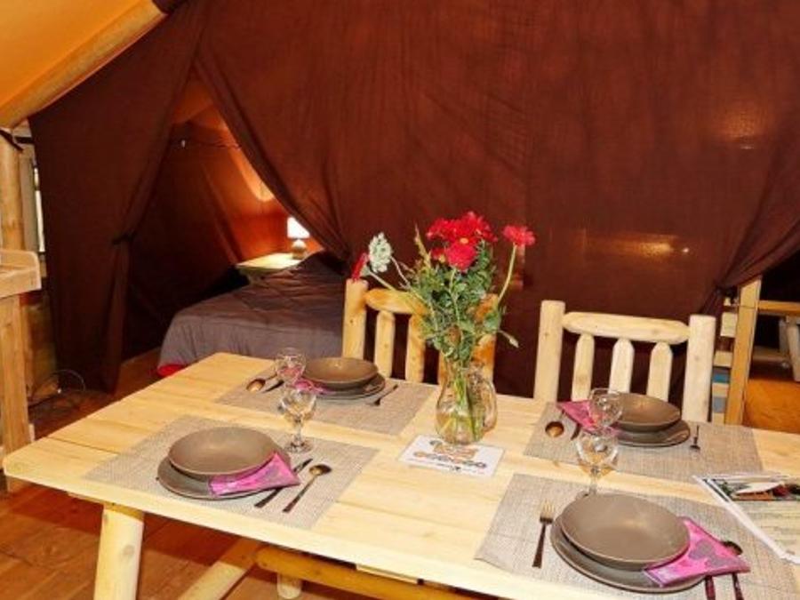 Tente en toile et en bois 5 personnes - Tente Lodge Robinson 1