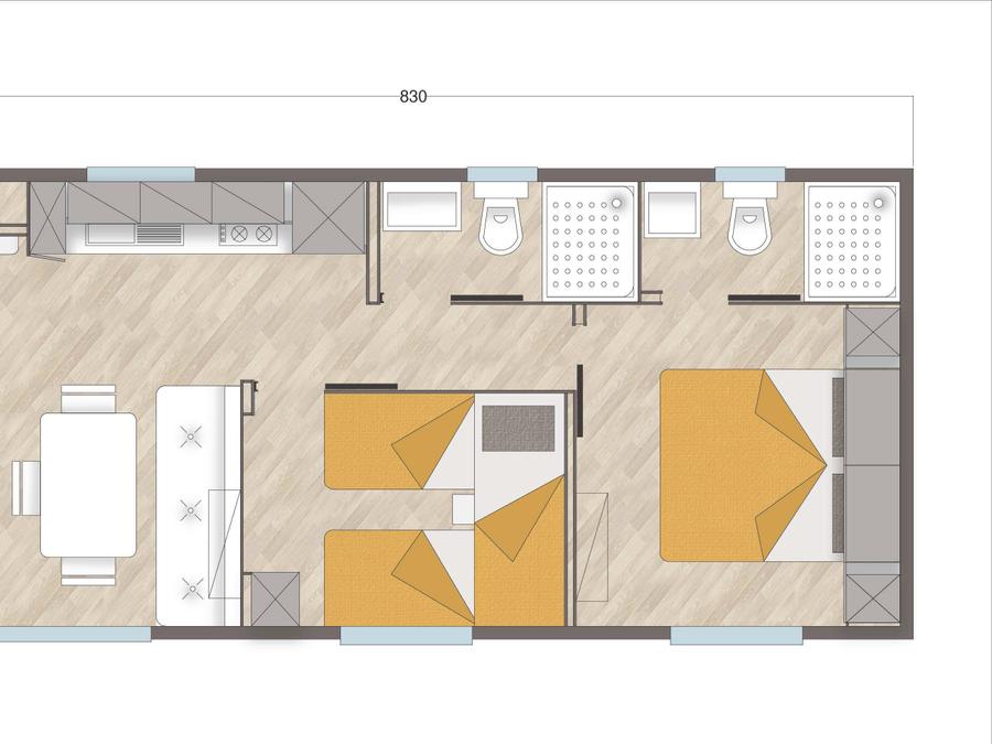 Mobilhome 5 personnes - Maxicaravan SUPERIOR RELAX 17