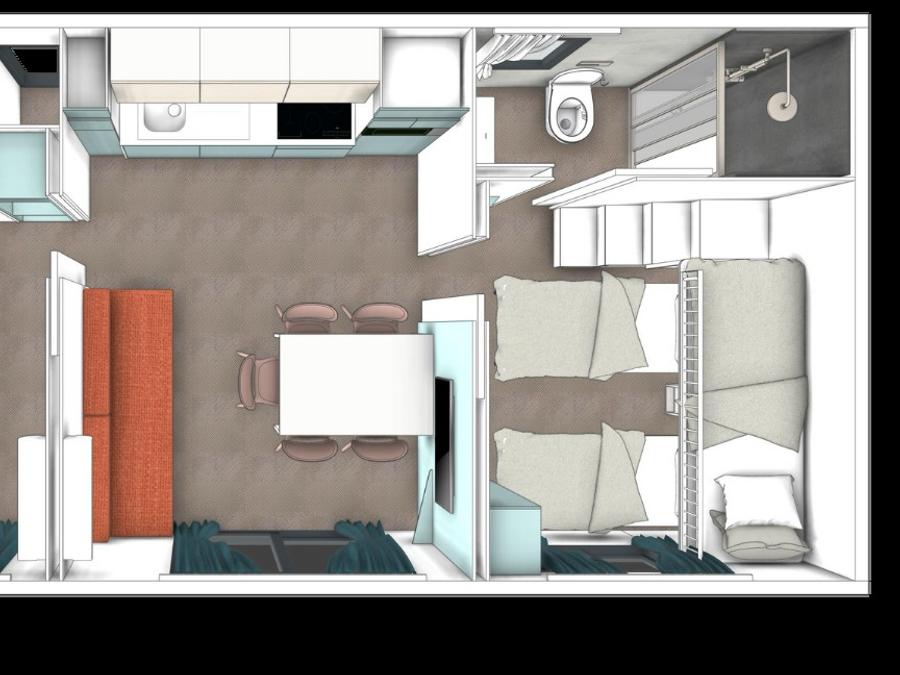 Mobilhome 5 personnes - Maxicaravan Eco Green 2
