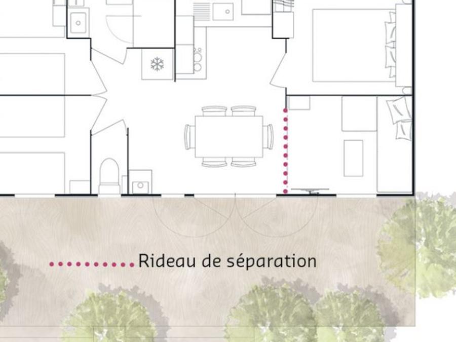 Mobilhome 4 personnes - MH FAMILIA 6/7pers 0
