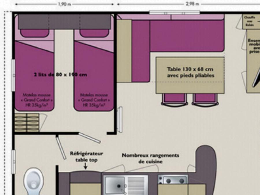 Mobilhome 4 personnes - MH CONFORT 27m² 4