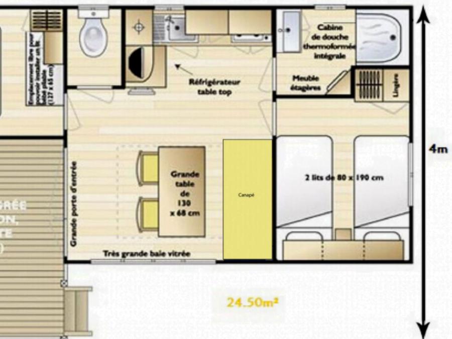 Mobilhome 4 personnes - MH 4 pers 24m² 4