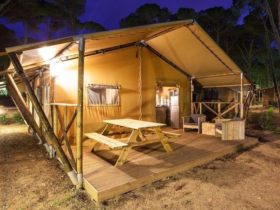 Tente en toile et en bois 5 personnes - Safari 13