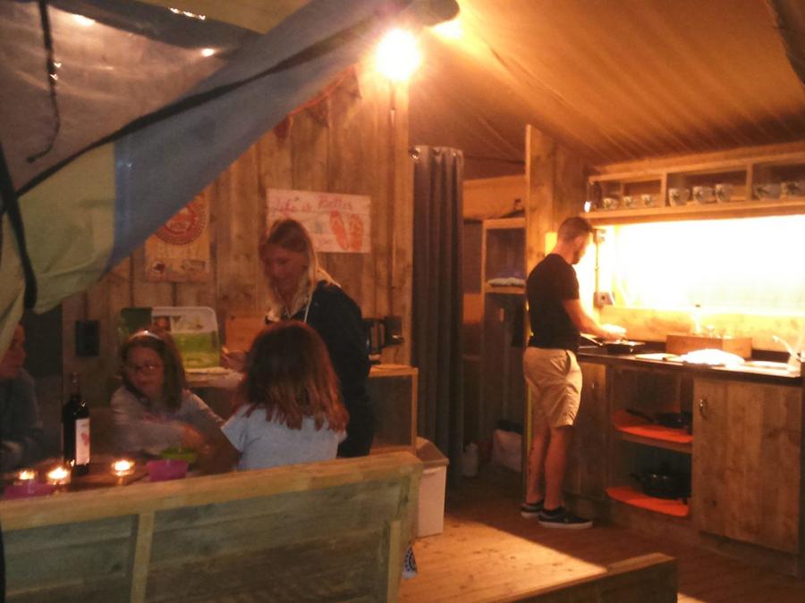 Tente en toile et en bois 5 personnes - Safari 1