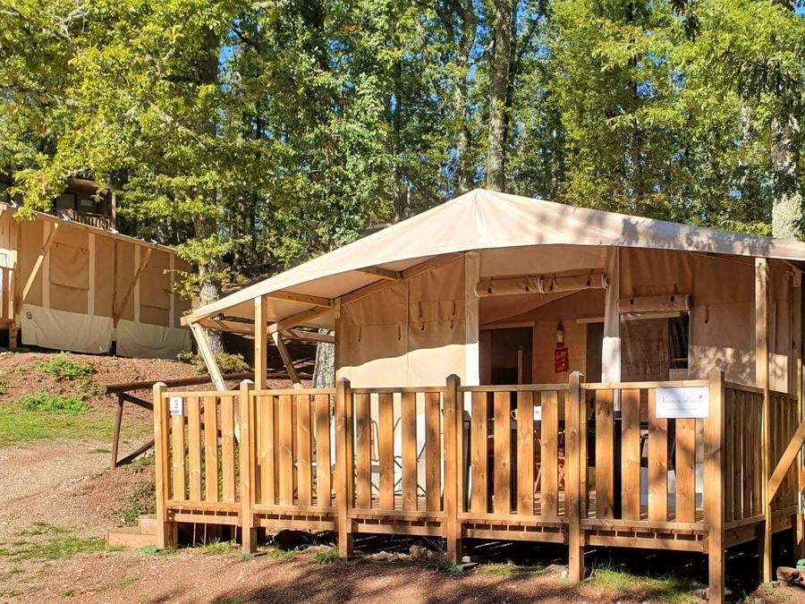 Tente en toile et en bois 5 personnes - Lodgetent Deluxe 0