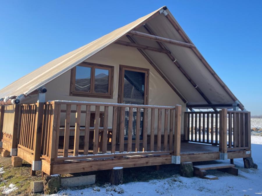 Tente en toile et en bois 5 personnes - Safari Lodge All Season 0