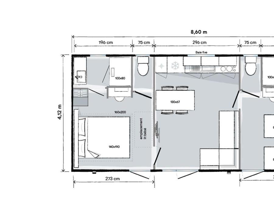 Mobilhome 4 personnes - 2 chambres 11