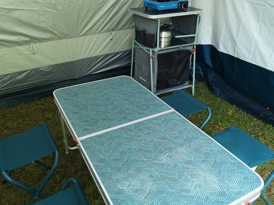 Tente 4 personnes - Le Prêt à camper Grand Confort 1/4 pers 1