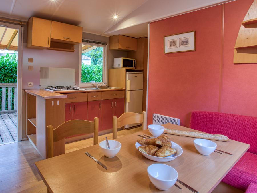 Mobilhome 4 personnes - Mobil-home Confort 2ch terrasse couverte 4 pers 2