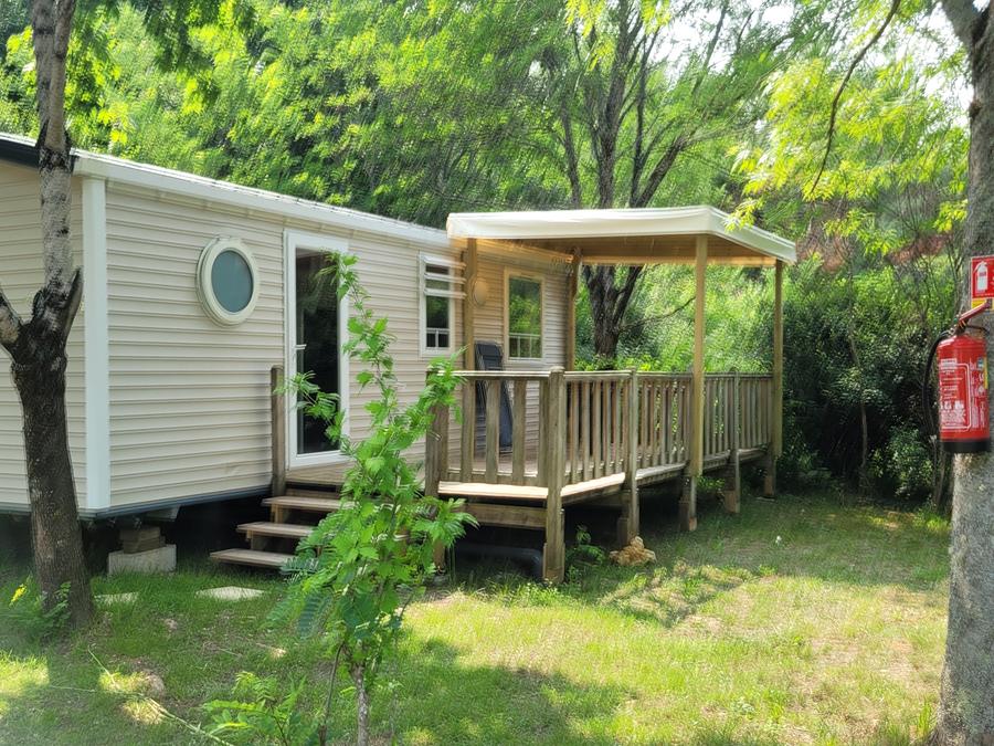 Mobilhome 6 personnes - Mobil-home Premium 30 m² (3 chambres) terrasse semi-couverte 15m² + TV + LV + Clim 6 pers 5