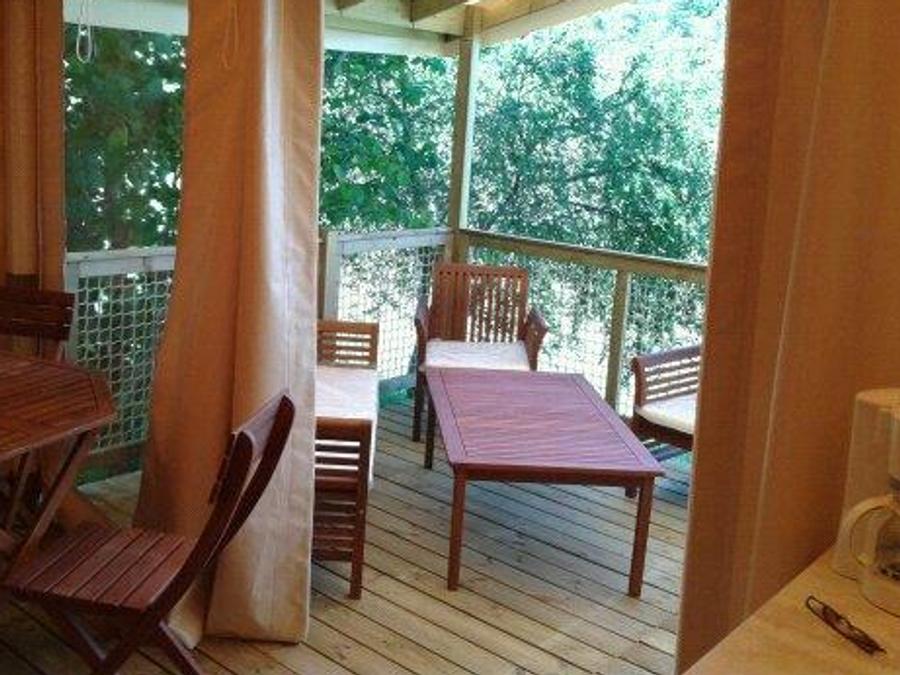 Bungalow toilé 5 personnes - Bungalow Toilé Standard 19m² (2 chambres) - Terrasse couverte 6m² - Sans sanitaires 5 pers 3