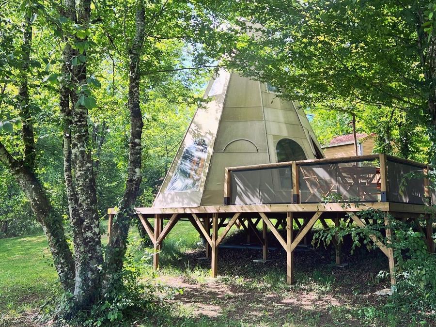 Insolite 4 personnes - Tipi NOMADE - 2 chambres avec sanitaires 15