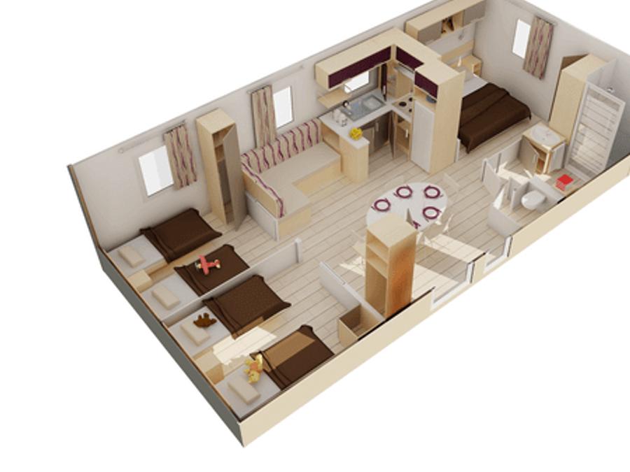 Mobilhome 6 personnes - Confort 3 CH 6 pers 2