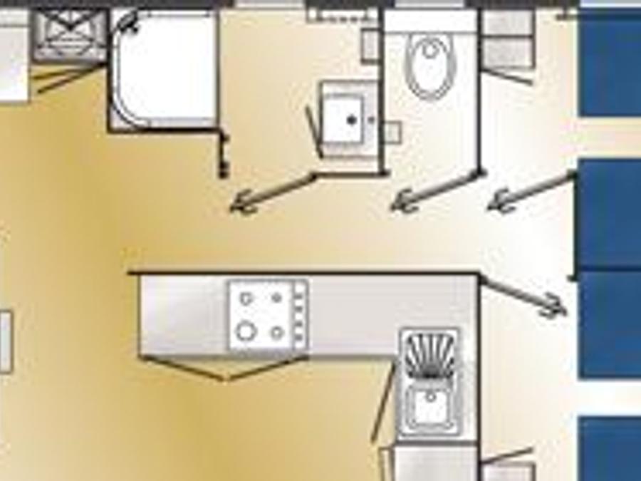 Mobilhome 6 personnes - Grand Confort 3 CH 6 pers 5
