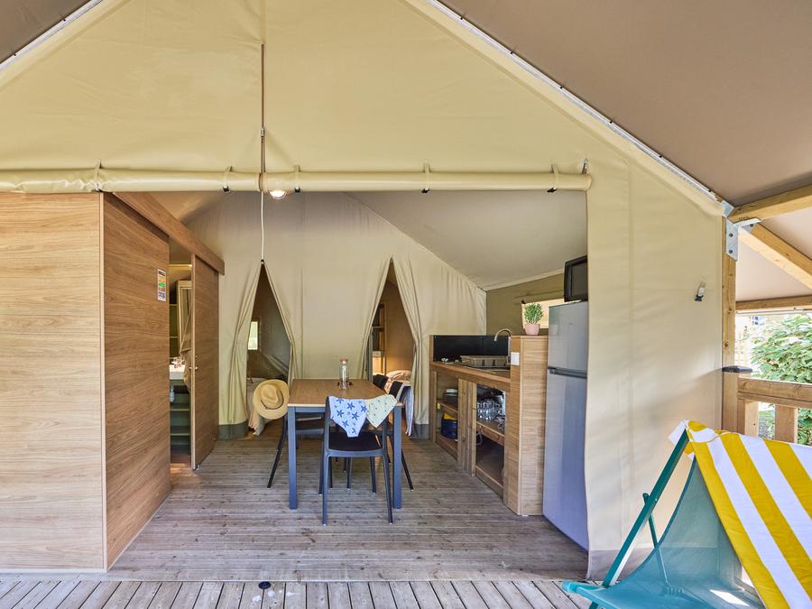 Tente en toile et en bois 5 personnes - Tente Safari 2 CH 5 pers 17