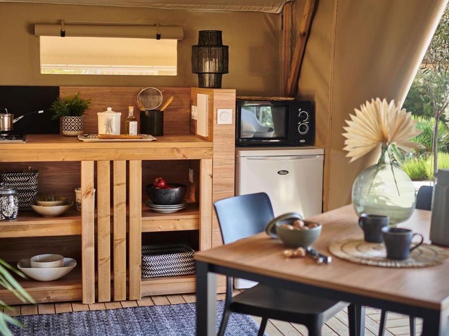 Tente en toile et en bois 5 personnes - Tente Safari 2 CH 5 pers 1