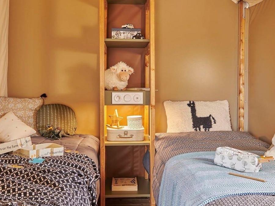 Tente en toile et en bois 5 personnes - Tente Safari 2 CH 5 pers 4
