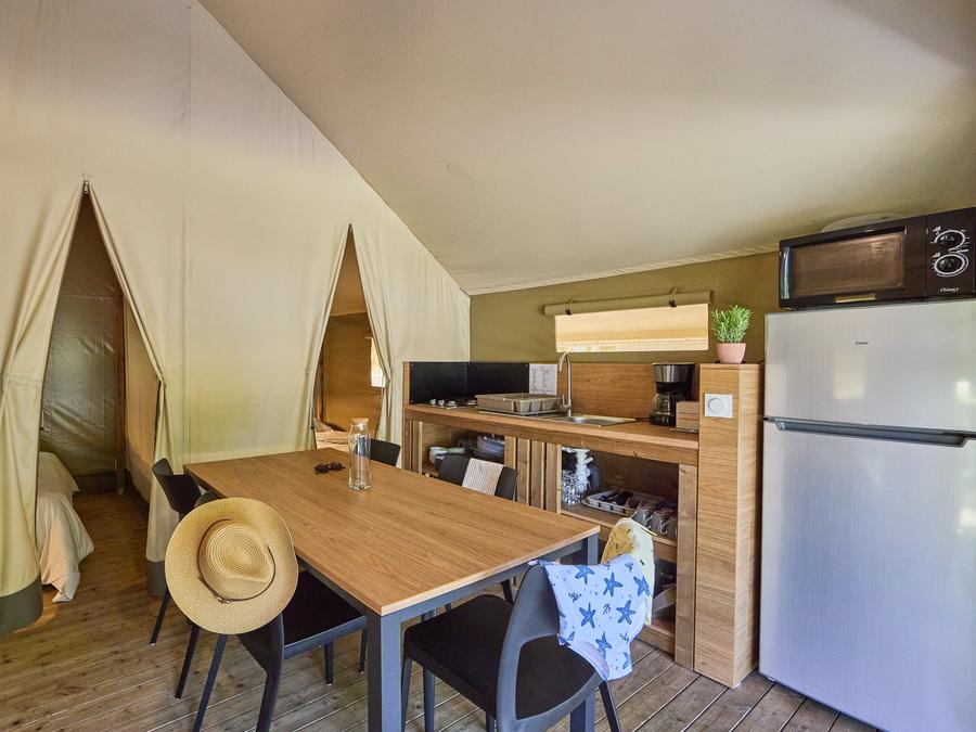 Tente en toile et en bois 5 personnes - Tente Safari 2 CH 5 pers 7