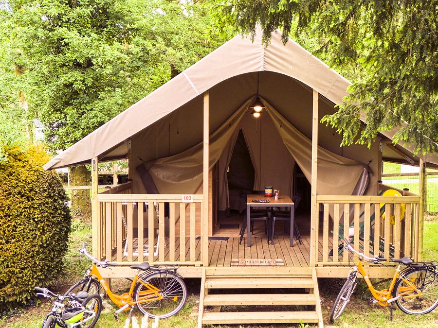 Tente en toile et en bois 5 personnes - Tente Safari 2 CH 5 pers 11