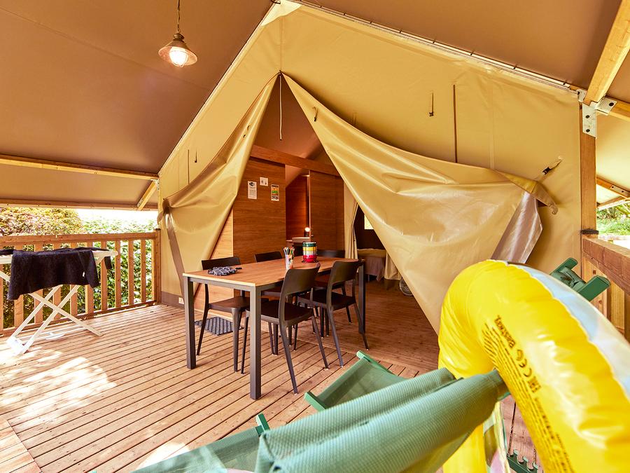 Tente en toile et en bois 5 personnes - Tente Safari 2 CH 5 pers 8